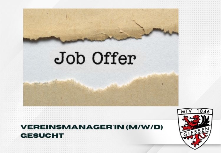 Vereinsmanager*in (m/w/d) gesucht